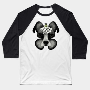 Flowering Dog Series Baseball T-Shirt